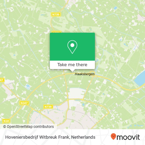 Hoveniersbedrijf Witbreuk Frank, Schaddenweg map