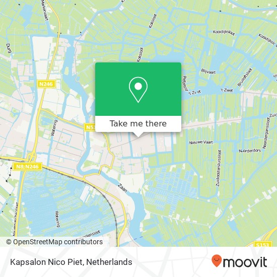 Kapsalon Nico Piet, Dorpsstraat 42 map