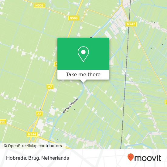 Hobrede, Brug map