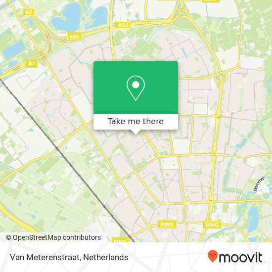 Van Meterenstraat, Van Meterenstraat, 5624 Eindhoven, Nederland Karte