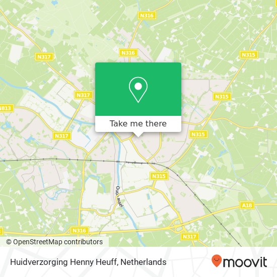 Huidverzorging Henny Heuff, Burgemeester Tenkinkstraat map