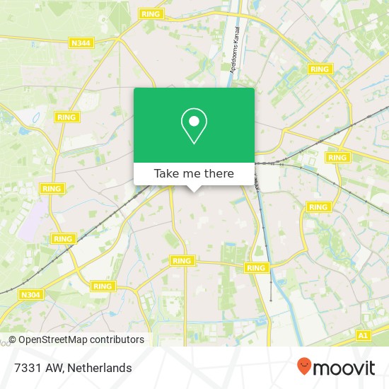 7331 AW, 7331 AW Apeldoorn, Nederland map