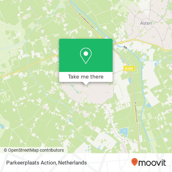 Parkeerplaats Action, Postelstraat map