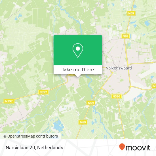 Narcislaan 20, 5551 AR Dommelen map