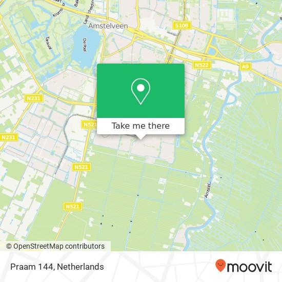 Praam 144, 1186 TM Amstelveen map
