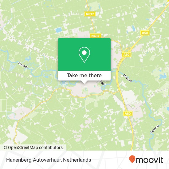 Hanenberg Autoverhuur, Mater Lemmensstraat 25 map