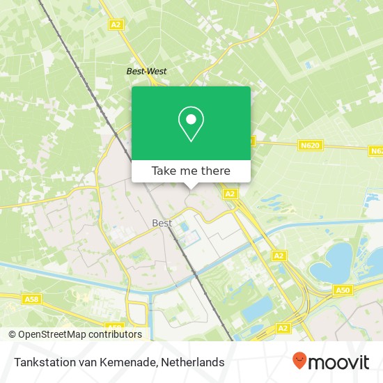 Tankstation van Kemenade, Raadhuisstraat 247 map