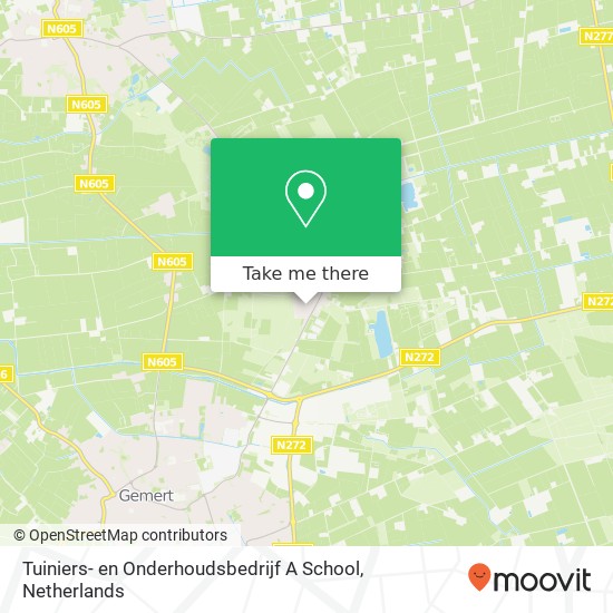 Tuiniers- en Onderhoudsbedrijf A School, Boskant 91 map