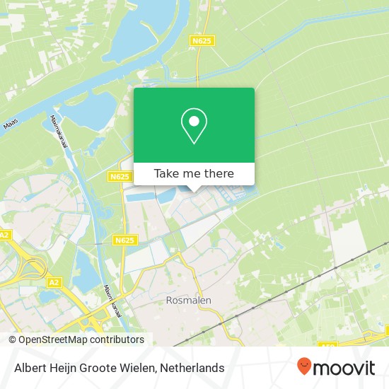 Albert Heijn Groote Wielen, Groote Wielenlaan map