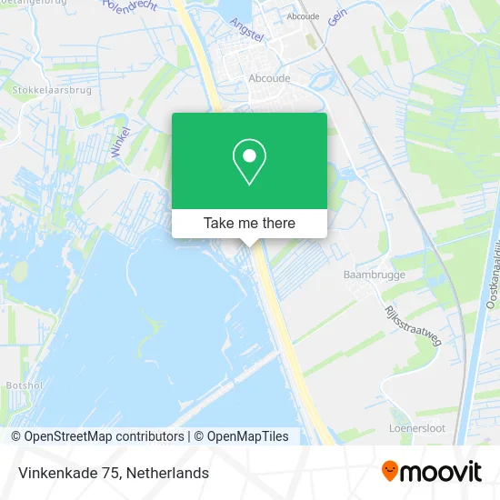 Vinkenkade 75 map
