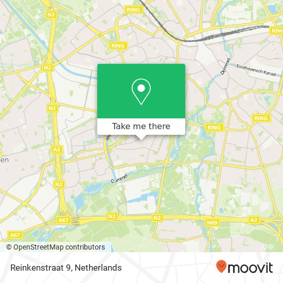 Reinkenstraat 9, 5654 LA Eindhoven map