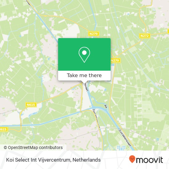 Koi Select Int Vijvercentrum, Prins Hendrikstraat 12 Karte