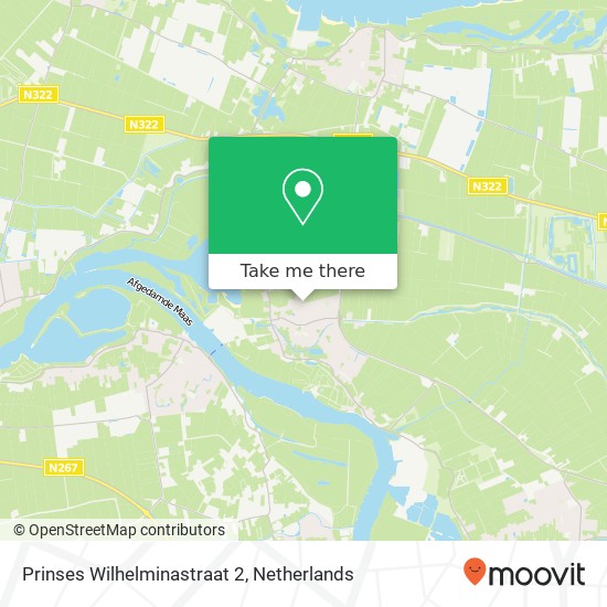 Prinses Wilhelminastraat 2, 5308 JP Aalst map