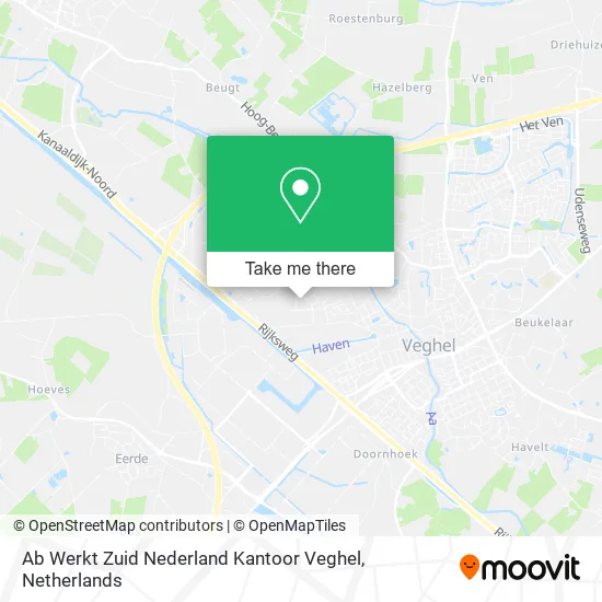 Ab Werkt Zuid Nederland Kantoor Veghel Karte