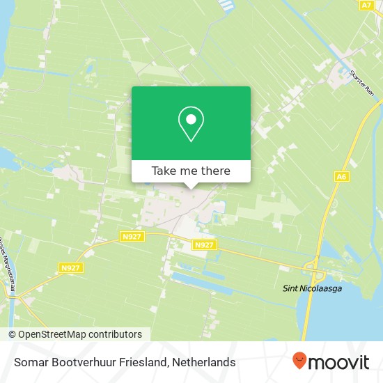 Somar Bootverhuur Friesland, De Bast 49 Karte