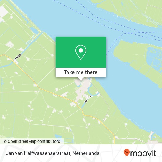 Jan van Halfwassenaerstraat, 3243 AR Stad aan 't Haringvliet map