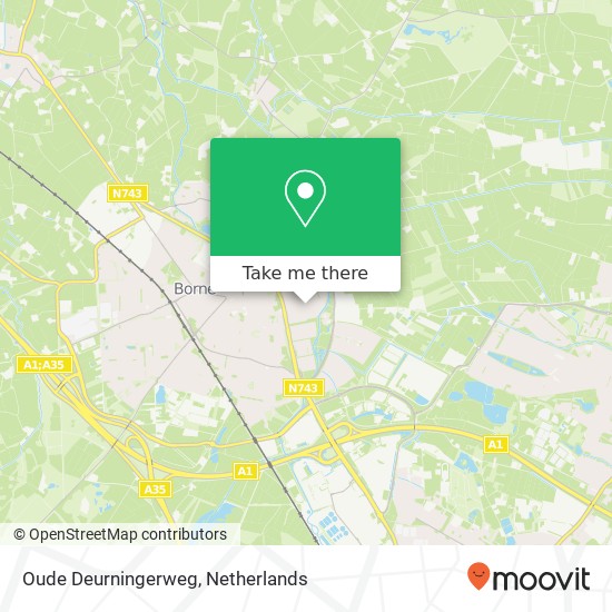 Oude Deurningerweg, Oude Deurningerweg, 7623 Borne, Nederland Karte