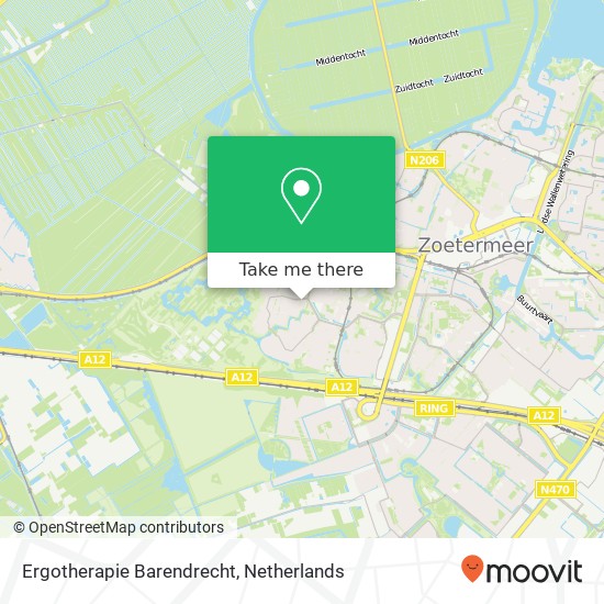 Ergotherapie Barendrecht, Tankenberg 2 map