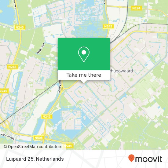 Luipaard 25, 1704 TL Heerhugowaard map
