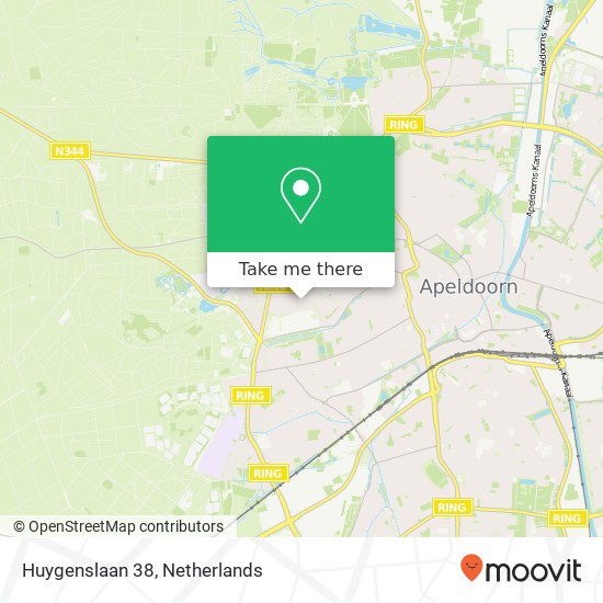 Huygenslaan 38, 7314 LW Apeldoorn map