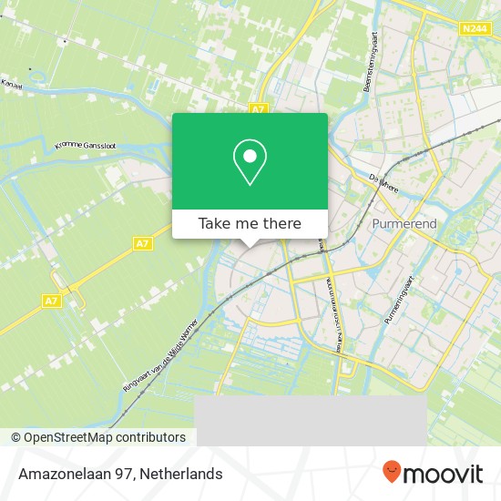 Amazonelaan 97, 1448 VC Purmerend map