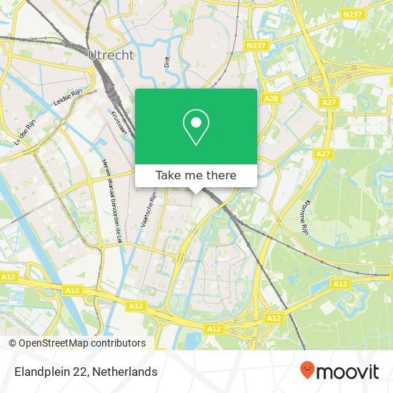 Elandplein 22, 3523 SX Utrecht map