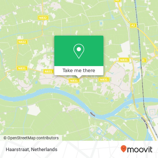 Haarstraat, 5321 GB Ammerzoden map