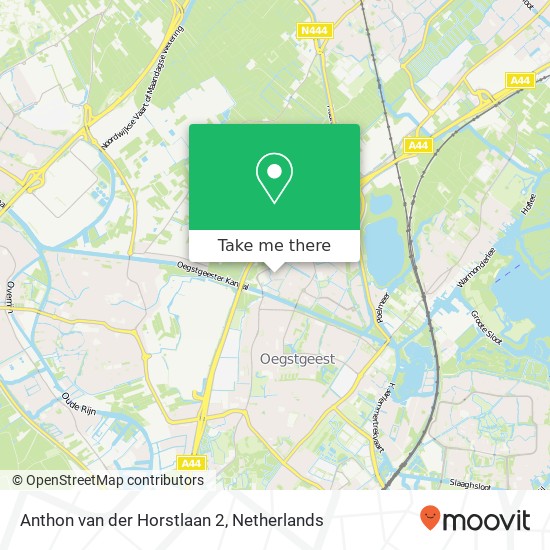 Anthon van der Horstlaan 2, 2343 ML Oegstgeest map