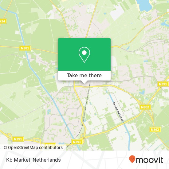 Kb Market, Prins Hendrikweg 2 map