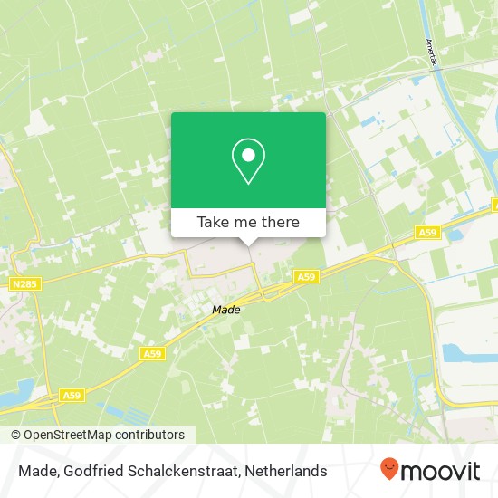 Made, Godfried Schalckenstraat map