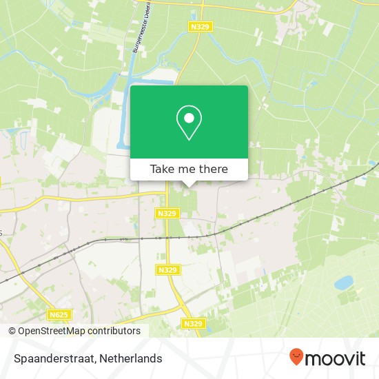 Spaanderstraat, 5351 Berghem map