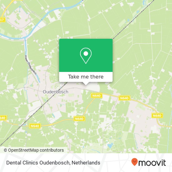 Dental Clinics Oudenbosch, Nijverheidsweg 2B map