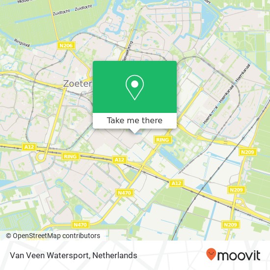 Van Veen Watersport, Den Hoorn 1A Karte