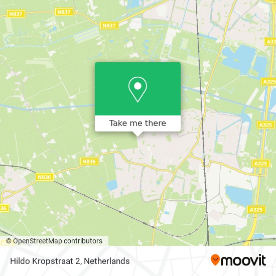 Hildo Kropstraat 2 map