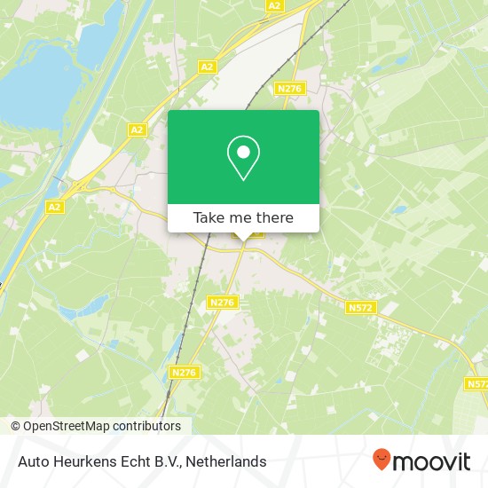 Auto Heurkens Echt B.V., Rijksweg Noord 3 map