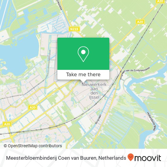 Meesterbloembinderij Coen van Buuren, Dorpsstraat 41 map