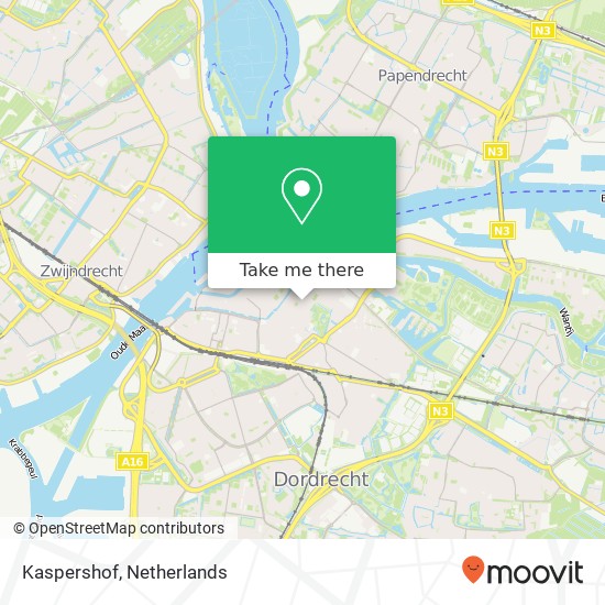 Kaspershof, 3311 ZE Dordrecht map