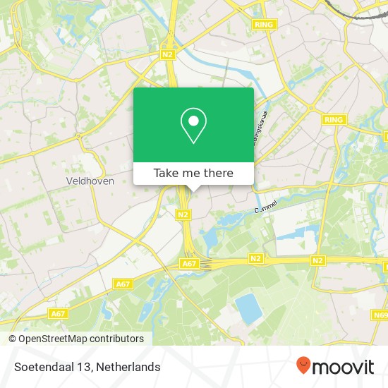 Soetendaal 13, 5655 JP Eindhoven map