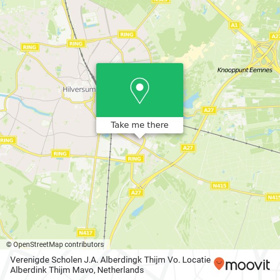 Verenigde Scholen J.A. Alberdingk Thijm Vo. Locatie Alberdink Thijm Mavo, Van Linschotenlaan 503 Karte