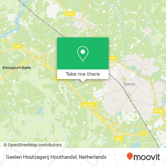 Geelen Houtzagerij Houthandel map