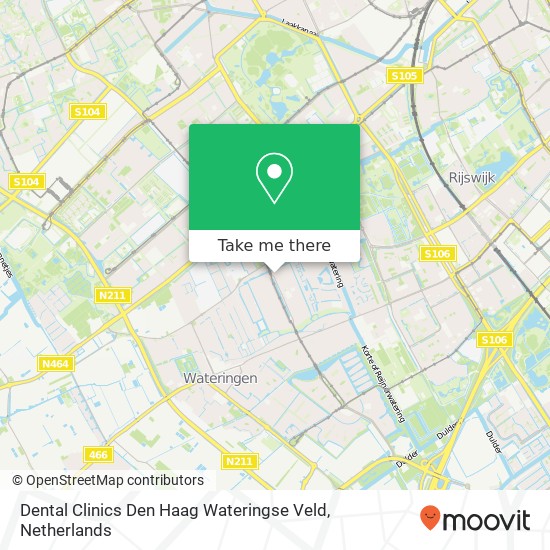 Dental Clinics Den Haag Wateringse Veld, Laan van Wateringse Veld 120 map