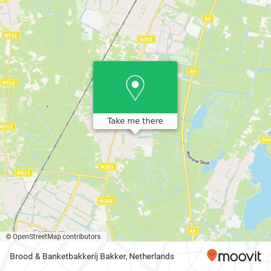 Brood & Banketbakkerij Bakker, Dusseldorperweg 60 map