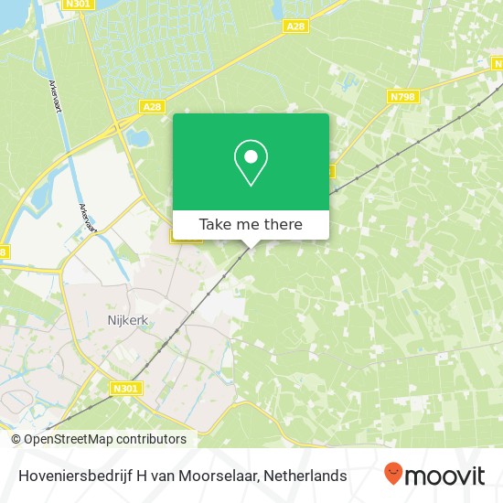 Hoveniersbedrijf H van Moorselaar, Wallersteeg 73 Karte