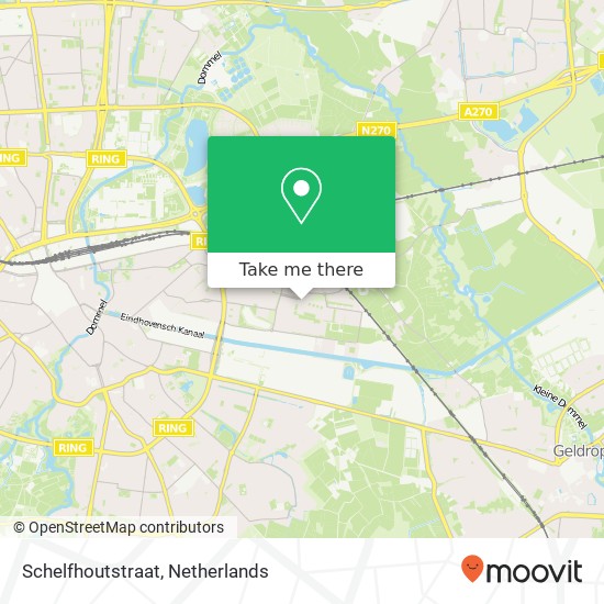 Schelfhoutstraat, Schelfhoutstraat, 5642 Eindhoven, Nederland Karte