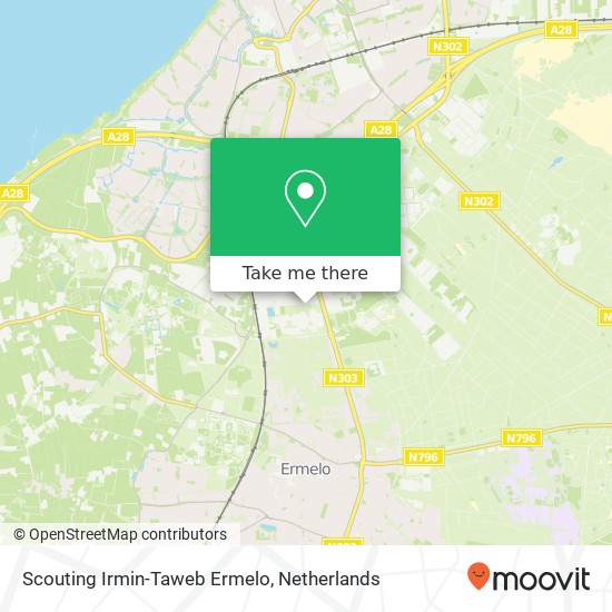 Scouting Irmin-Taweb Ermelo, Kalkoenweg 23 Karte