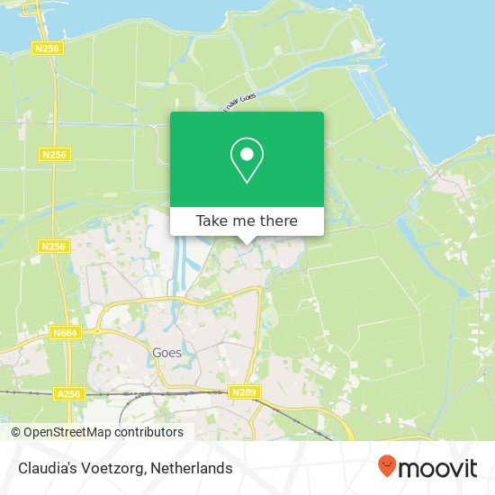 Claudia's Voetzorg map