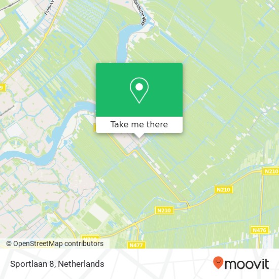 Sportlaan 8, 2935 XX Ouderkerk aan den IJssel map