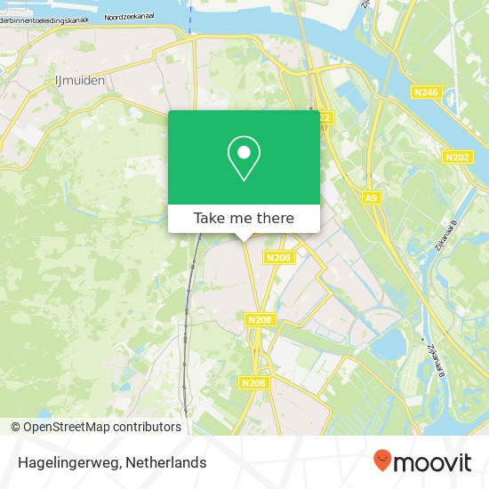 Hagelingerweg, 2071 VA Santpoort-Noord map
