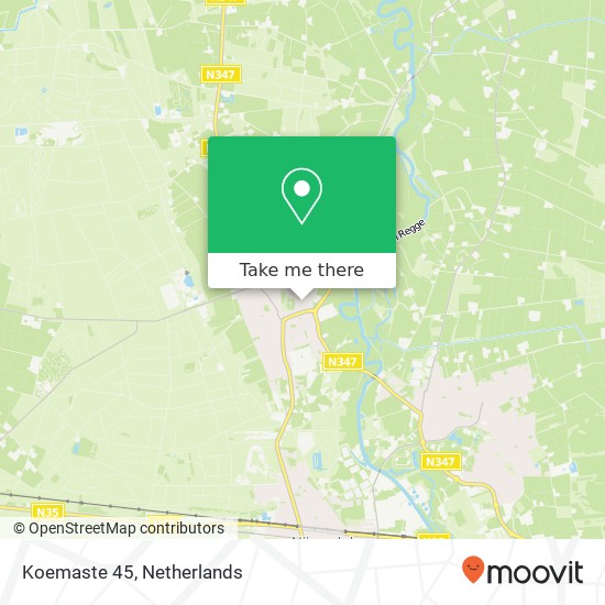 Koemaste 45, 7447 CA Hellendoorn map