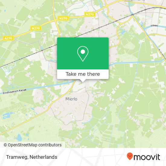 Tramweg, Tramweg, 5731 Mierlo, Nederland Karte